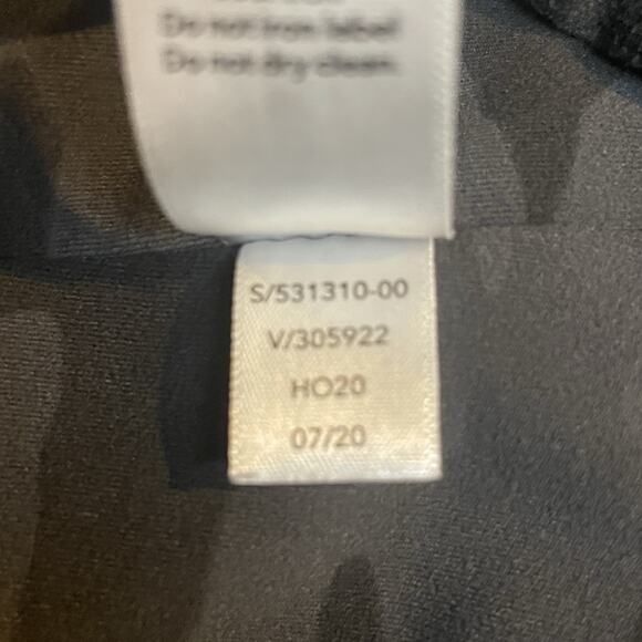 Athleta Leggings Womens Medium Black Elation Camo 7/8 Tight Gym Workout Yoga - Picture 7 of 11